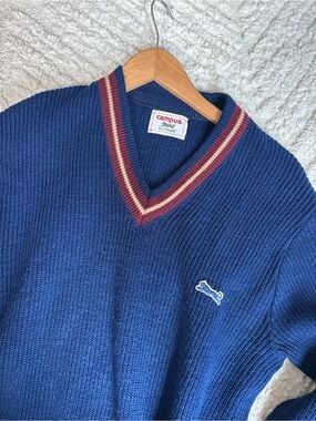 Vintage le tigre classy retro sweater